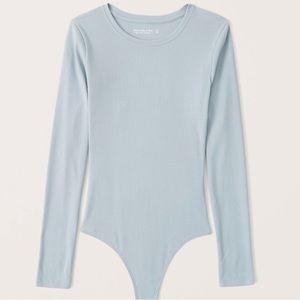 Abercrombie light blue ribbed bodysuit.